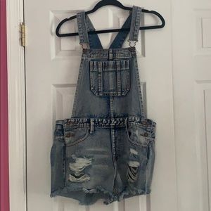 Forever 21 denim overalls
